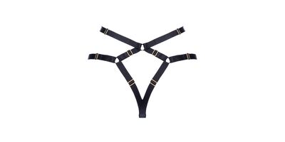 Daniela Paradeis Bon Bondage Harness Thong schwarz bei Salon der schönen Dinge