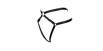 Daniela Paradeis Bon Bondage Harness Thong schwarz bei Salon der schönen Dinge